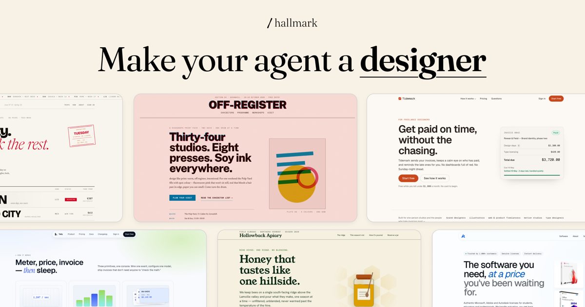 Hallmark: web pages that don't look AI-made